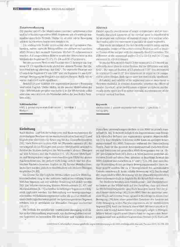 Vorschauseite 2: Passive spezifische segméntale Bewegung in der HWS im Röntgenbild