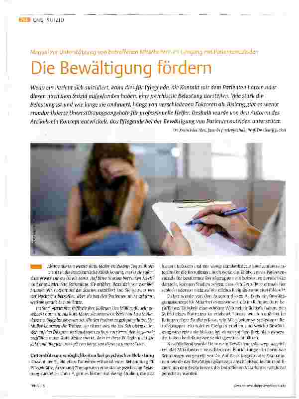 Vorschauseite 1: Die Bewältigung fördern