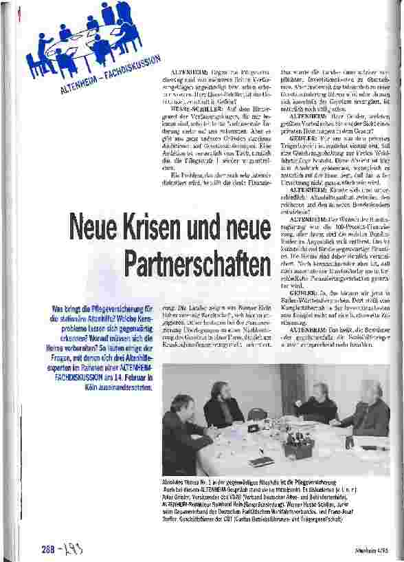 Vorschauseite 1: Neue Krisen und neue Partnerschaften