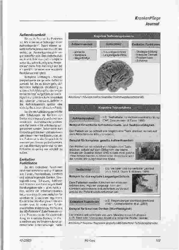 Vorschauseite 2: Kognitive Störungen bei Patienten mit Multipler Sklerose