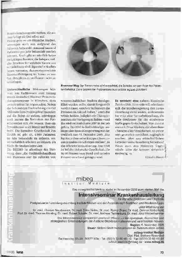 Vorschauseite 4: Protonen als präzise Tumorkiller