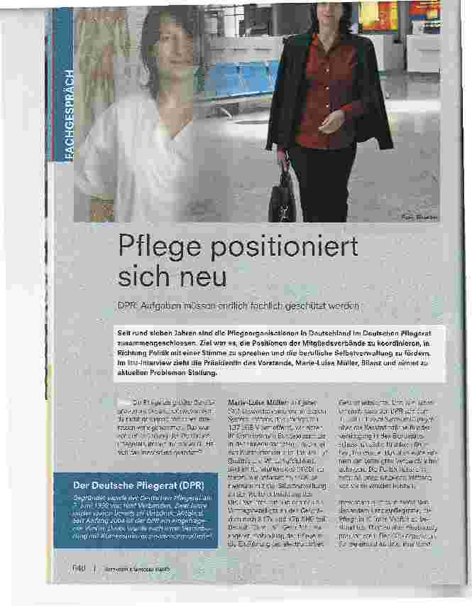 Vorschauseite 1: Pflege positioniert sich neu