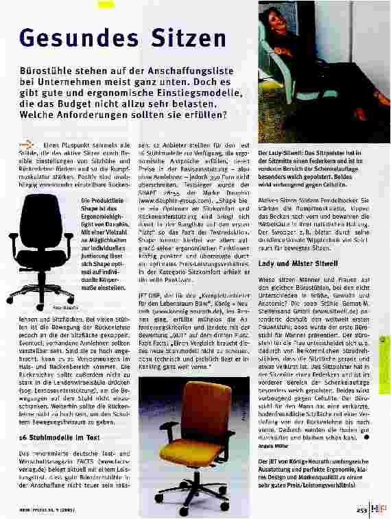 Vorschauseite 1: Gesundes Sitzen