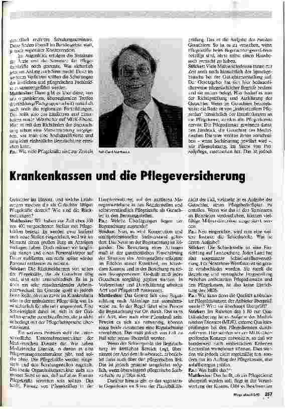 Vorschauseite 2: Der Medizinische Dienst der Krankenkassen und die Pflegeversicherung