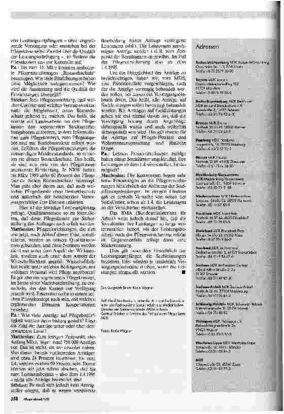 Vorschauseite 3: Der Medizinische Dienst der Krankenkassen und die Pflegeversicherung