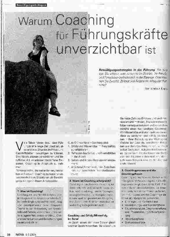 Vorschauseite 1: Warum Coaching für Führungskräft unverzichtbar ist