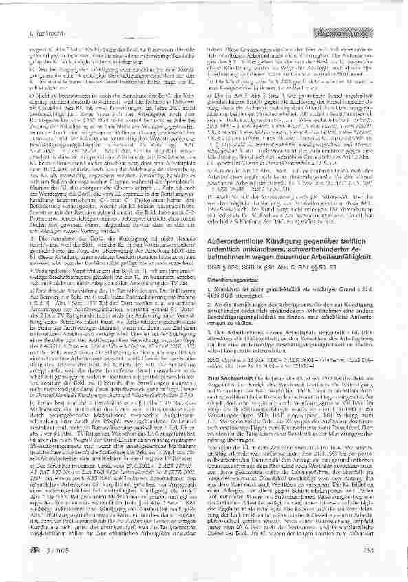 Vorschauseite 4: Ordentliche betriebsbedingte Kündigung nach Auflösung einer Anstalt des öffentlichen Rechts (IfE II)