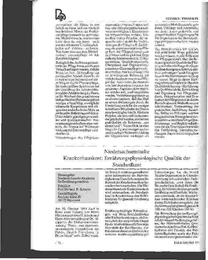 Vorschauseite 4: Modellversuch Zimmerpflege