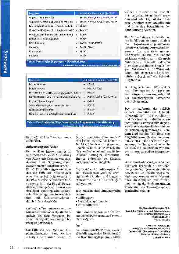 Vorschauseite 3: Die Neuerungen des PEPP-Entgeltkatalogs 2015