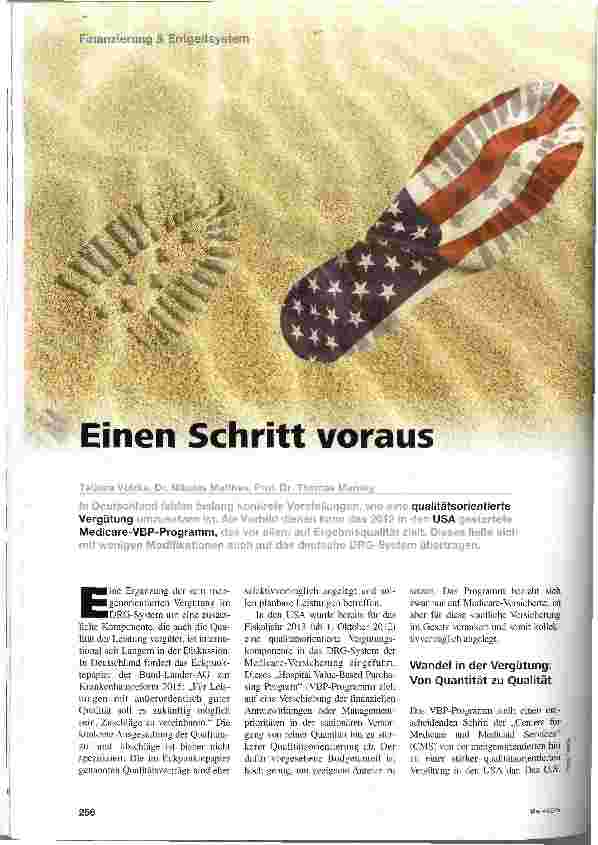 Vorschauseite 1: Einen Schritt voraus