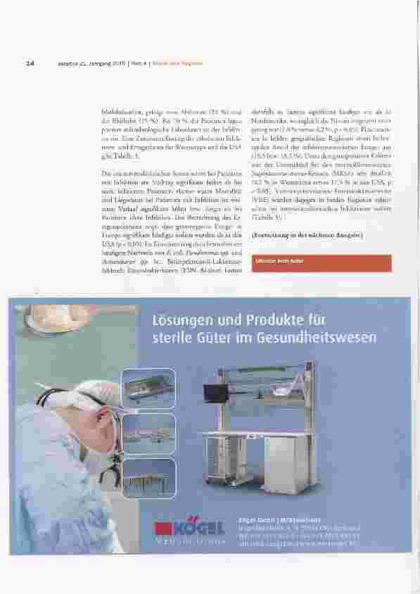 Vorschauseite 5: Daten und Fakten über multiresistente Infektionserreger in der Intensivmedizin