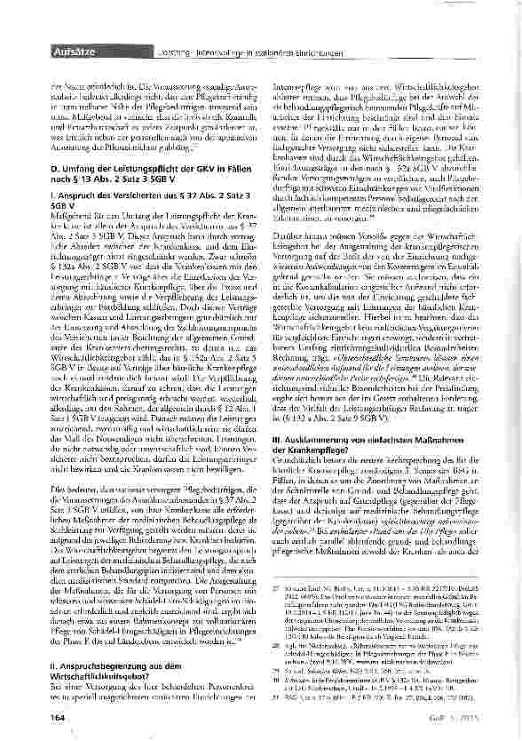Vorschauseite 4: Intensivpflege in stationären Einrichtungen zwischen Krankenund Pflegeversicherung