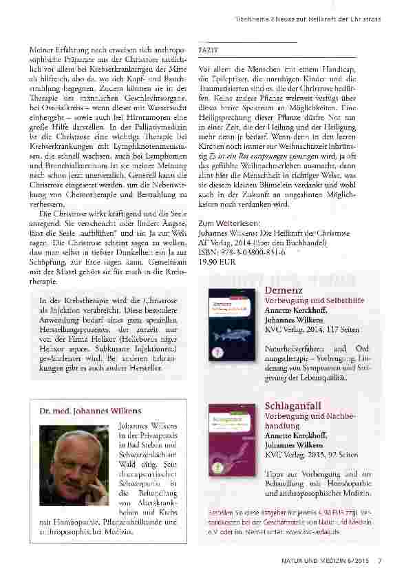 Vorschauseite 4: Neues zur Heilkraft der Christrose