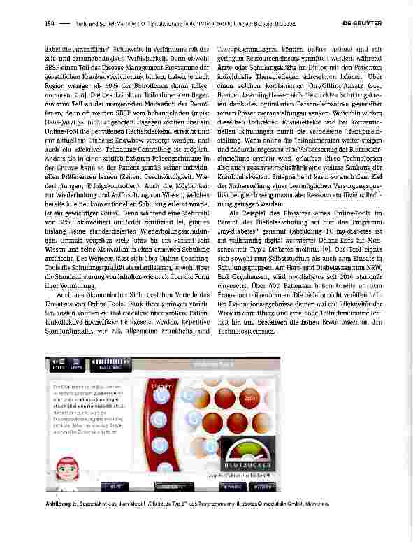 Vorschauseite 2: Vorteile der Digitalisierung in der Patientenschulung am Beispiel Diabetes
