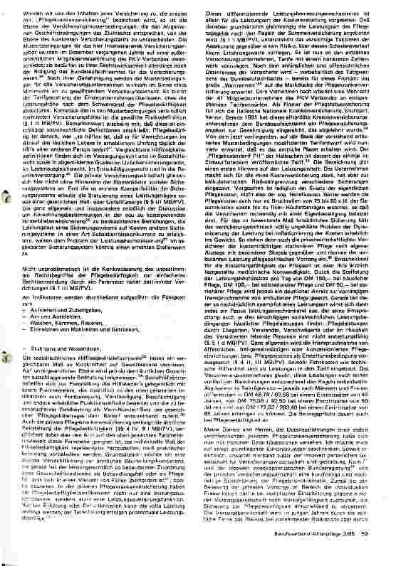 Vorschauseite 3: Pflegeversicherung - Machbare Wirklichkeit oder sozialer Traum?