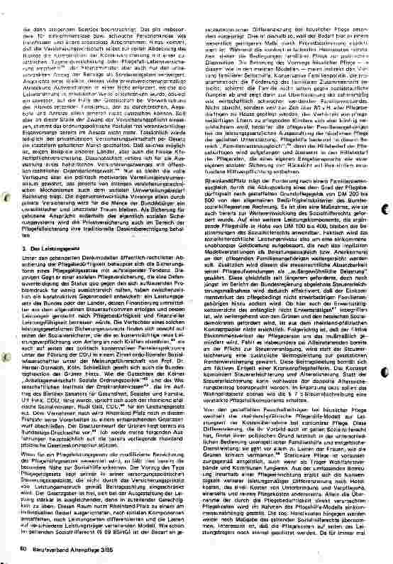 Vorschauseite 4: Pflegeversicherung - Machbare Wirklichkeit oder sozialer Traum?