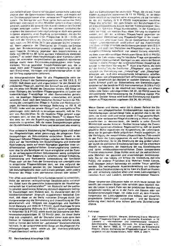 Vorschauseite 6: Pflegeversicherung - Machbare Wirklichkeit oder sozialer Traum?