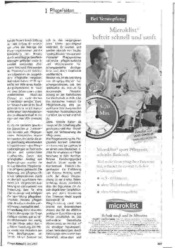 Vorschauseite 4: Sag einer die Pflege bewege sich nicht