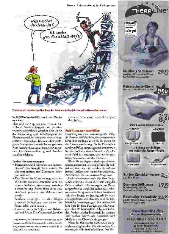 Vorschauseite 2: Geburtsdokumentation