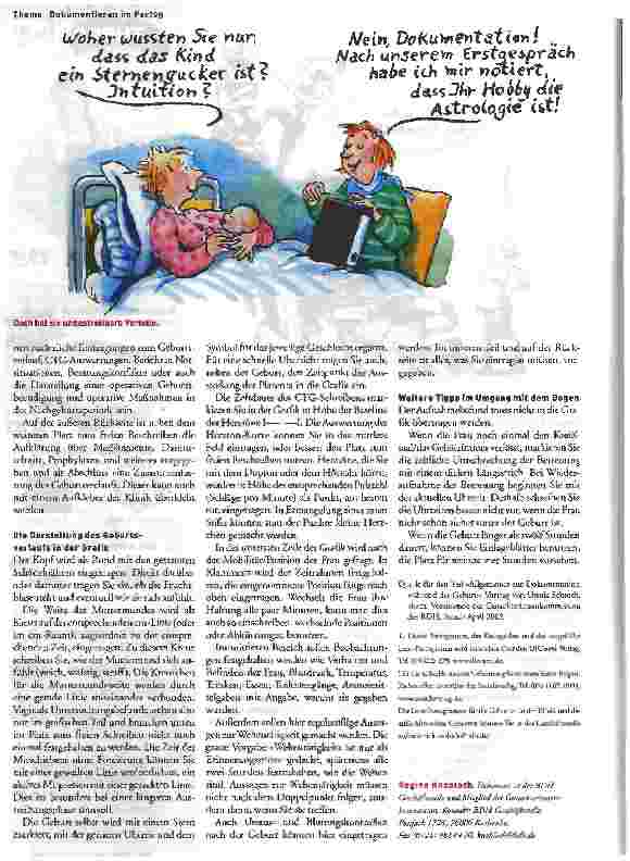 Vorschauseite 3: Geburtsdokumentation
