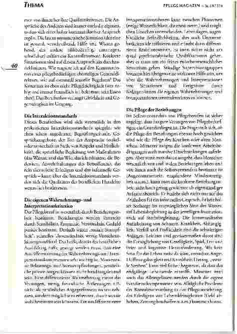 Vorschauseite 2: Über die Notwendigkeit eines beruflichen Selbstkonzeptes in Pflegeberufen