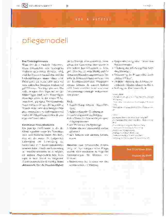 Vorschauseite 2: das psychobiographische pflegemodell nach böhm