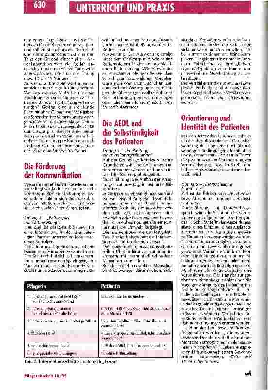 Vorschauseite 4: Das Ziel ist die Selbsttätigkeit Das Thema Demenz im Unterricht