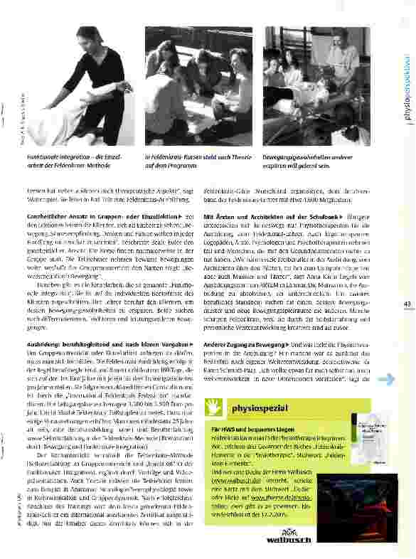 Vorschauseite 2: Die Feldenkrais-Methode „Bewusstheit durch Bewegung