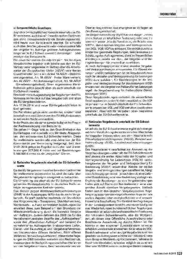 Vorschauseite 2: Vergaberecht - muss das sein