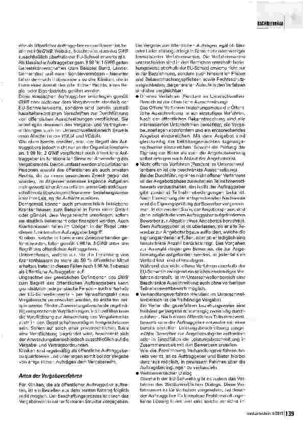 Vorschauseite 4: Vergaberecht - muss das sein