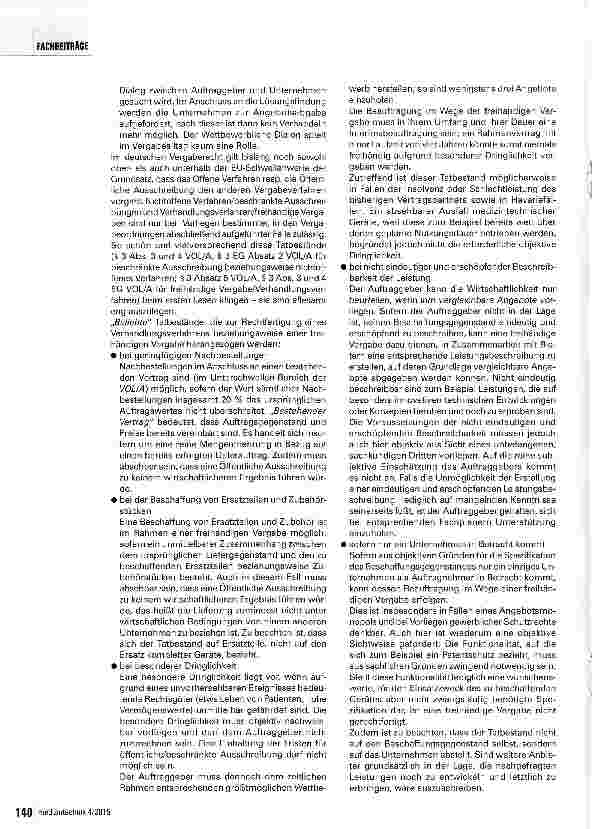 Vorschauseite 5: Vergaberecht - muss das sein