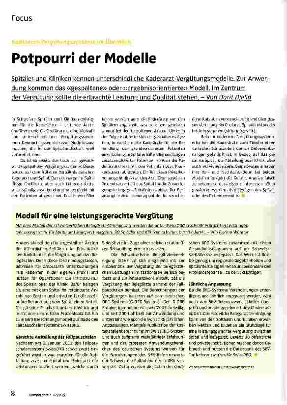 Vorschauseite 1: Potpourri der Modelle