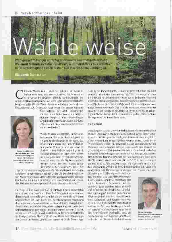 Vorschauseite 1: Wähle weise