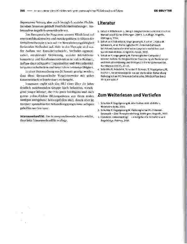 Vorschauseite 3: Wenn ohne PC nichts mehr geht: pathologischer PC-Gebrauch und Folgen