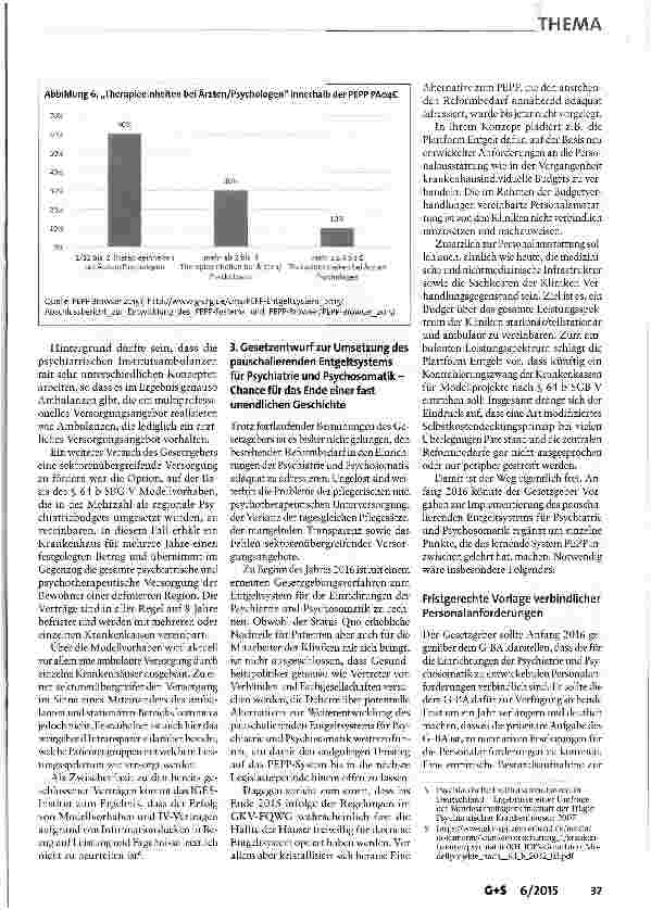 Vorschauseite 6: Reformbedarf in Einrichtungen der Psychiatrie und Psychosomatik