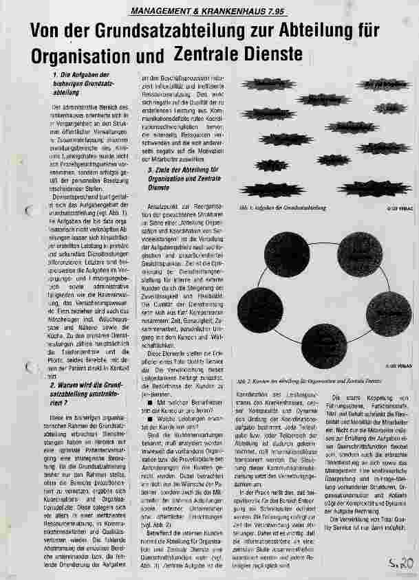 Vorschauseite 1: Von der Grundsatzabteilung zur Abteilung für Organisation und Zentrale Dienste