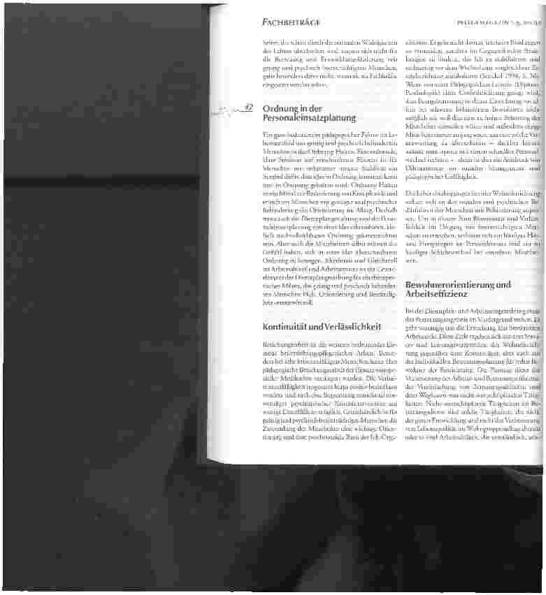 Vorschauseite 4: Arbeitszeitgestaltung und Personaleinsatzplanung in Wohneinrichtungen für Menschen mit Behinderung
