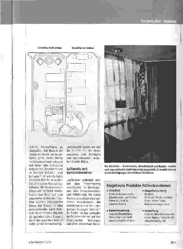 Vorschauseite 2: Atmosphärenwechsel: Krankenhaus raus, Hotel rein