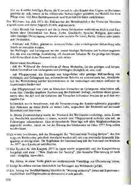 Vorschauseite 6: Arbeitstagung des Länderrates des Weltbundes der Krankenschwestern und Krankenpfleger