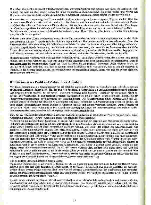Vorschauseite 6: Geliehene Klugheit und der Versuch eines Gespräches über Markt, Geld, Nächstenliebe und die Zukunft der Altenhilfe