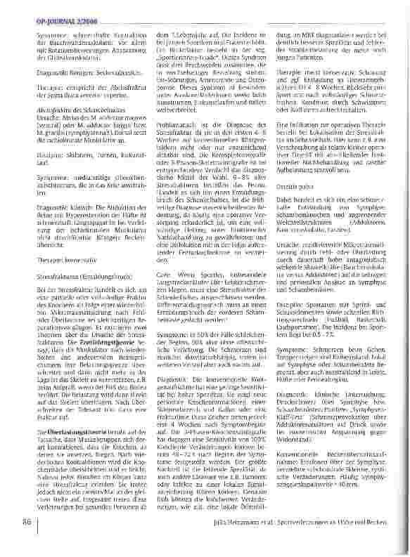Vorschauseite 3: Sportverletzungen an Hüfte und Becken