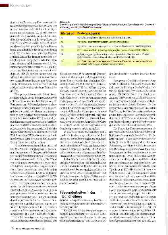 Vorschauseite 2: Ernährung zur Verbesserung der Wundheilung