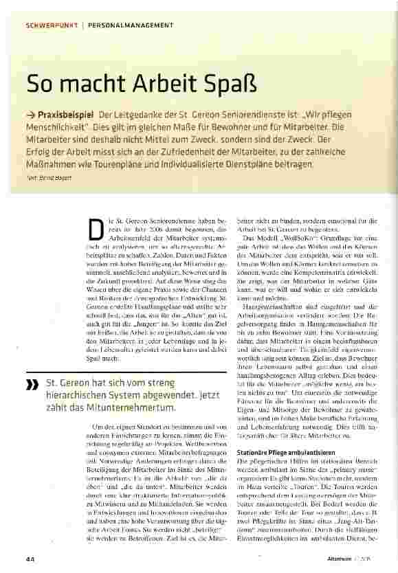 Vorschauseite 1: So macht Arbeit Spaß