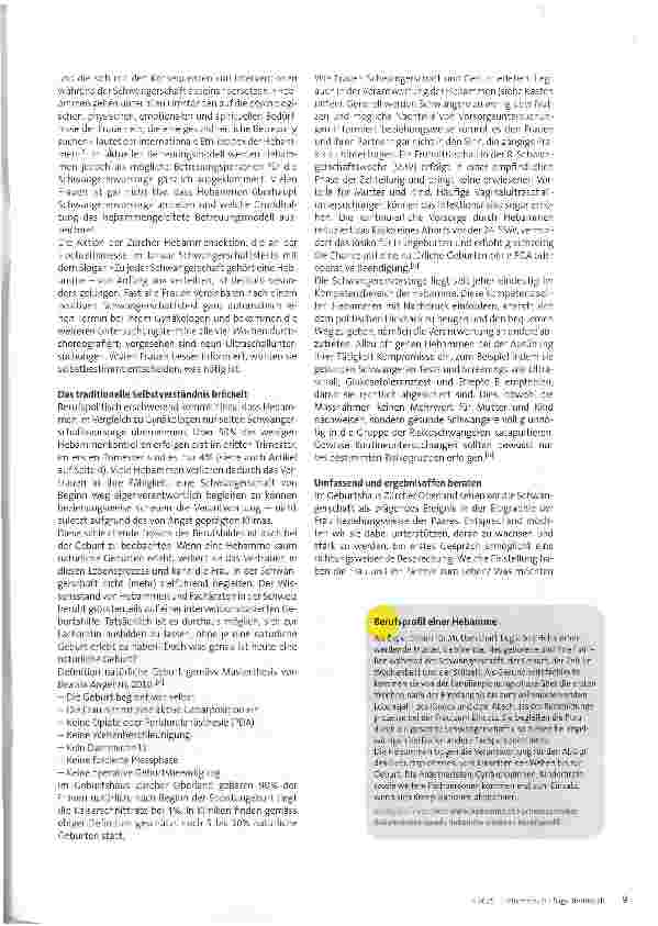 Vorschauseite 2: Wie Hebammen zum ganzen Spektrum ihrer Kompetenzen zurückfinden