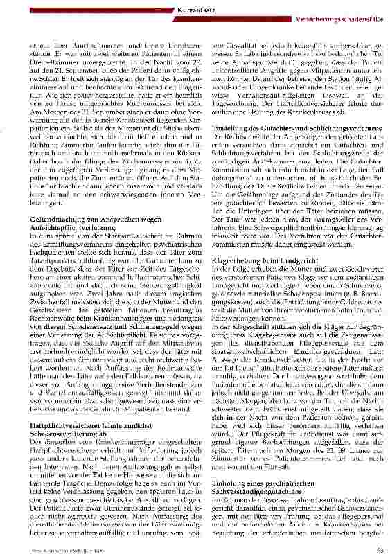 Vorschauseite 2: Tödlicher Zwischenfall auf der internistischen Station