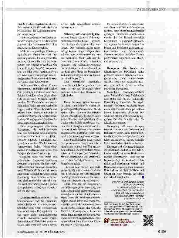Vorschauseite 2: Grundstein für das spätere Wohl