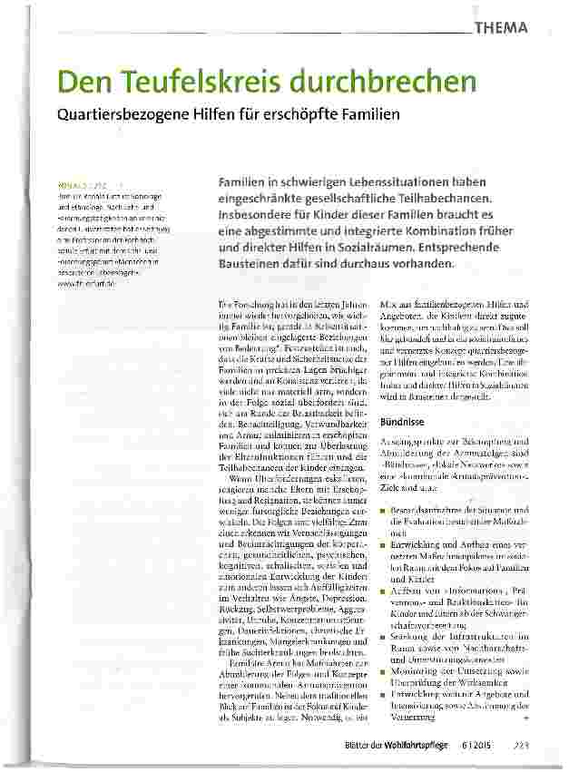 Vorschauseite 1: Den Teufelskreis durchbrechen