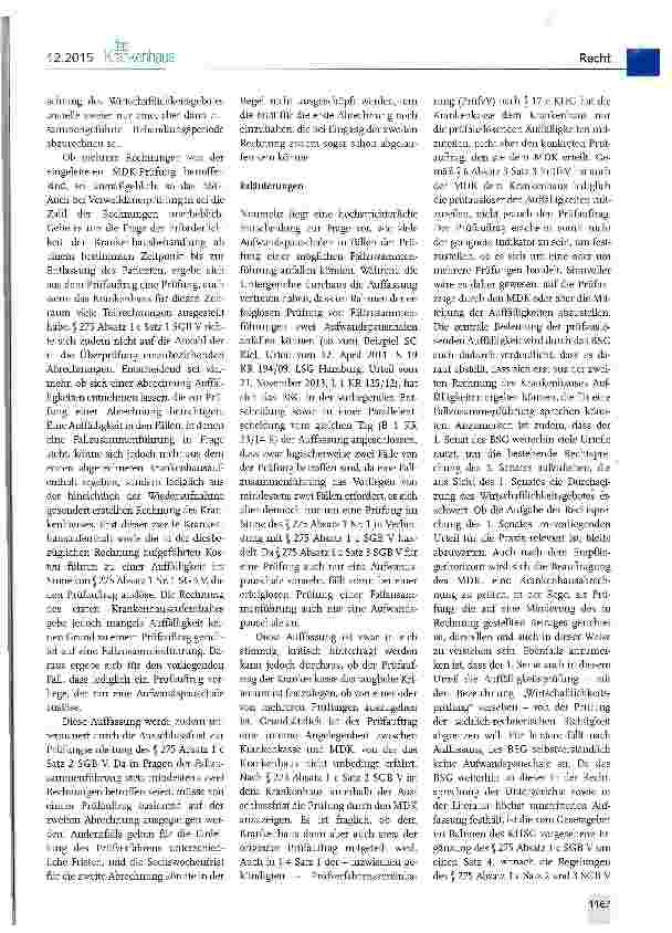 Vorschauseite 2: Aufwandspauschale bei Fallzusammenführung