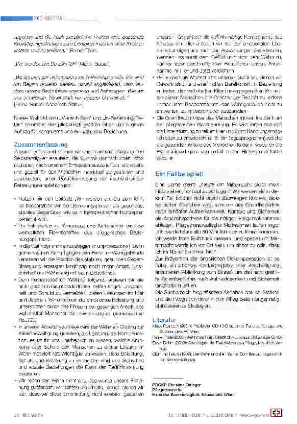 Vorschauseite 3: Spezialgebiet Gerontopsychiatrie Empfehlungen zur Beziehungsgestaltung mit chronisch wahnhaften Klientinnen in Langzeiteinrichtungen