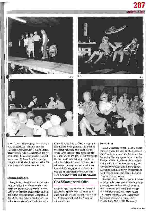 Vorschauseite 2: Vielfalt auf der Bühne Senioren Theater